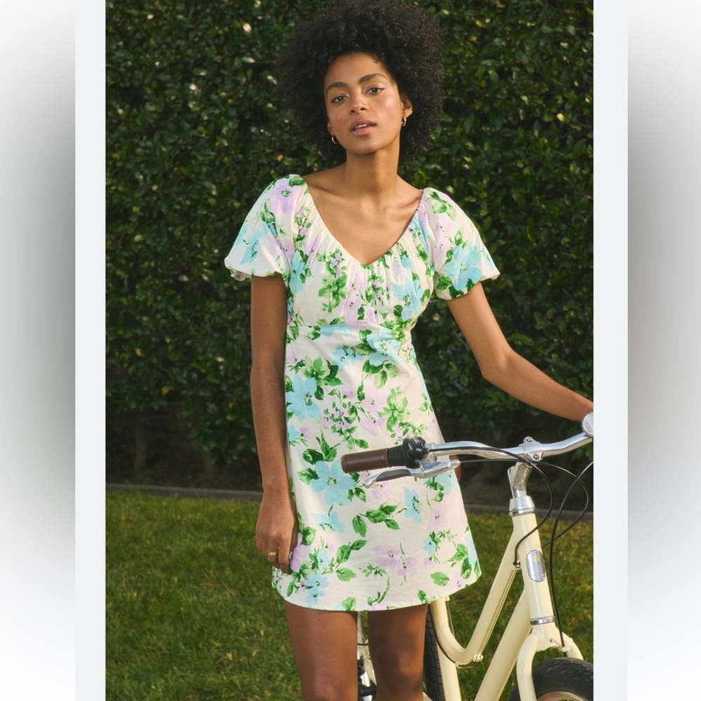 V-Neck Mini Swing dress